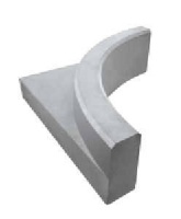 Поребрик П 90/600, R600, угол 90 (4шт/круг, d-1.2м)