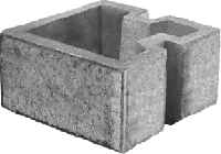 Блок "Гранит" угловой