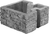 Блок "Скала" угловой