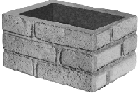 Блок "Кирпич" без пазов