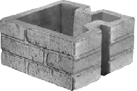 Блок "Кирпич" угловой