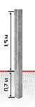 Столб "Базовый" паз 1,5 м